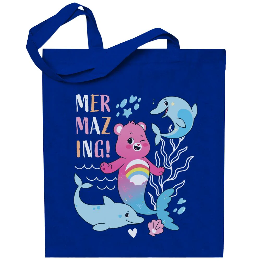 Unlock The Magic Cheer Bear Mermazing Dolphins Tote Bag