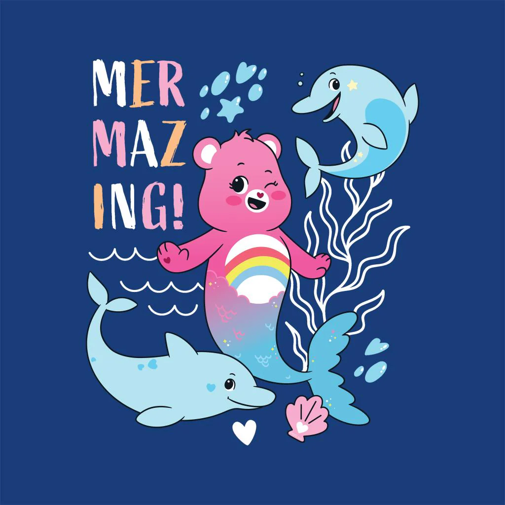 Unlock The Magic Cheer Bear Mermazing Dolphins Tote Bag - Image 2