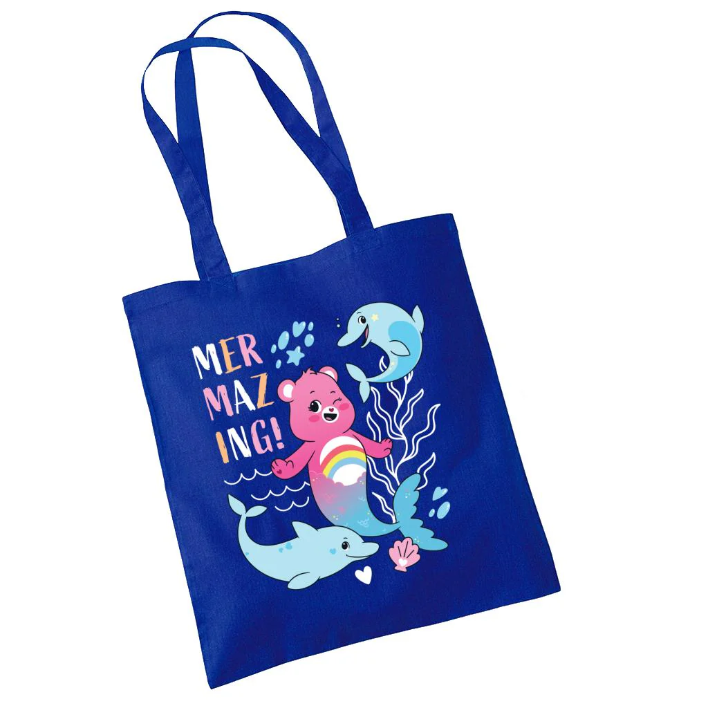 Unlock The Magic Cheer Bear Mermazing Dolphins Tote Bag - Image 4