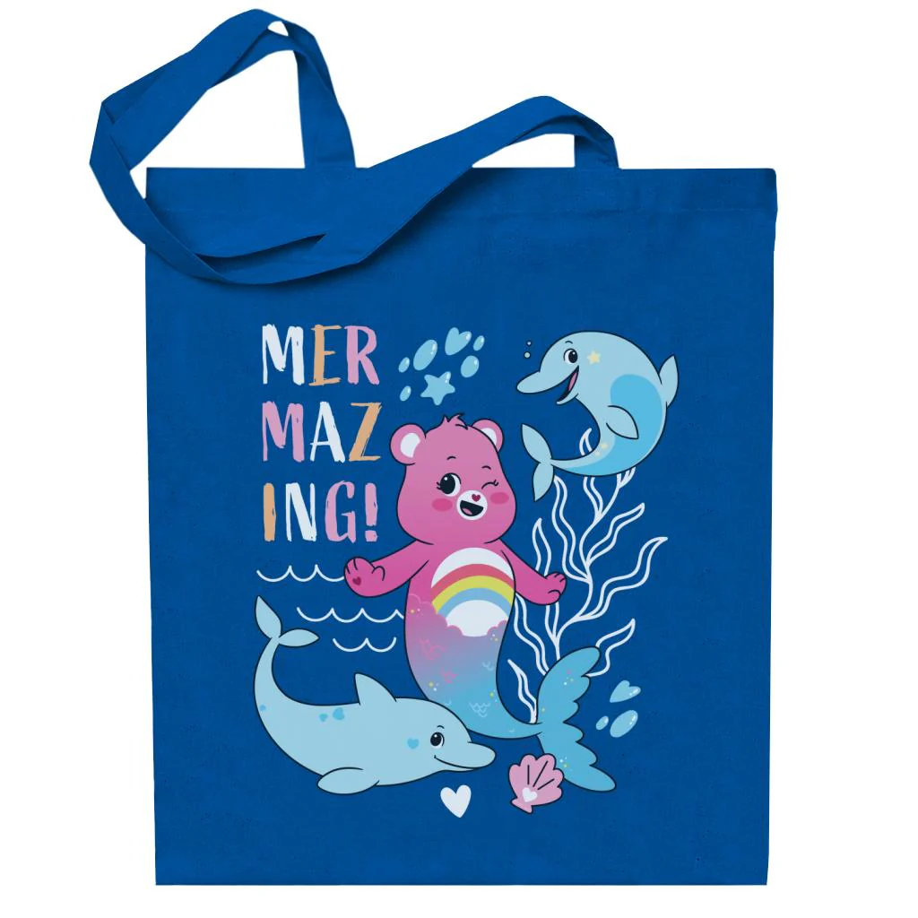 Unlock The Magic Cheer Bear Mermazing Dolphins Tote Bag - Image 5
