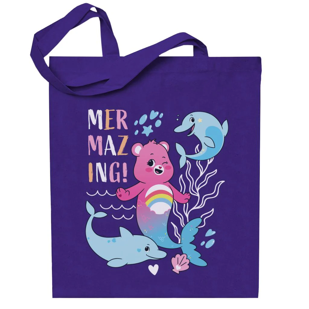 Unlock The Magic Cheer Bear Mermazing Dolphins Tote Bag - Image 6