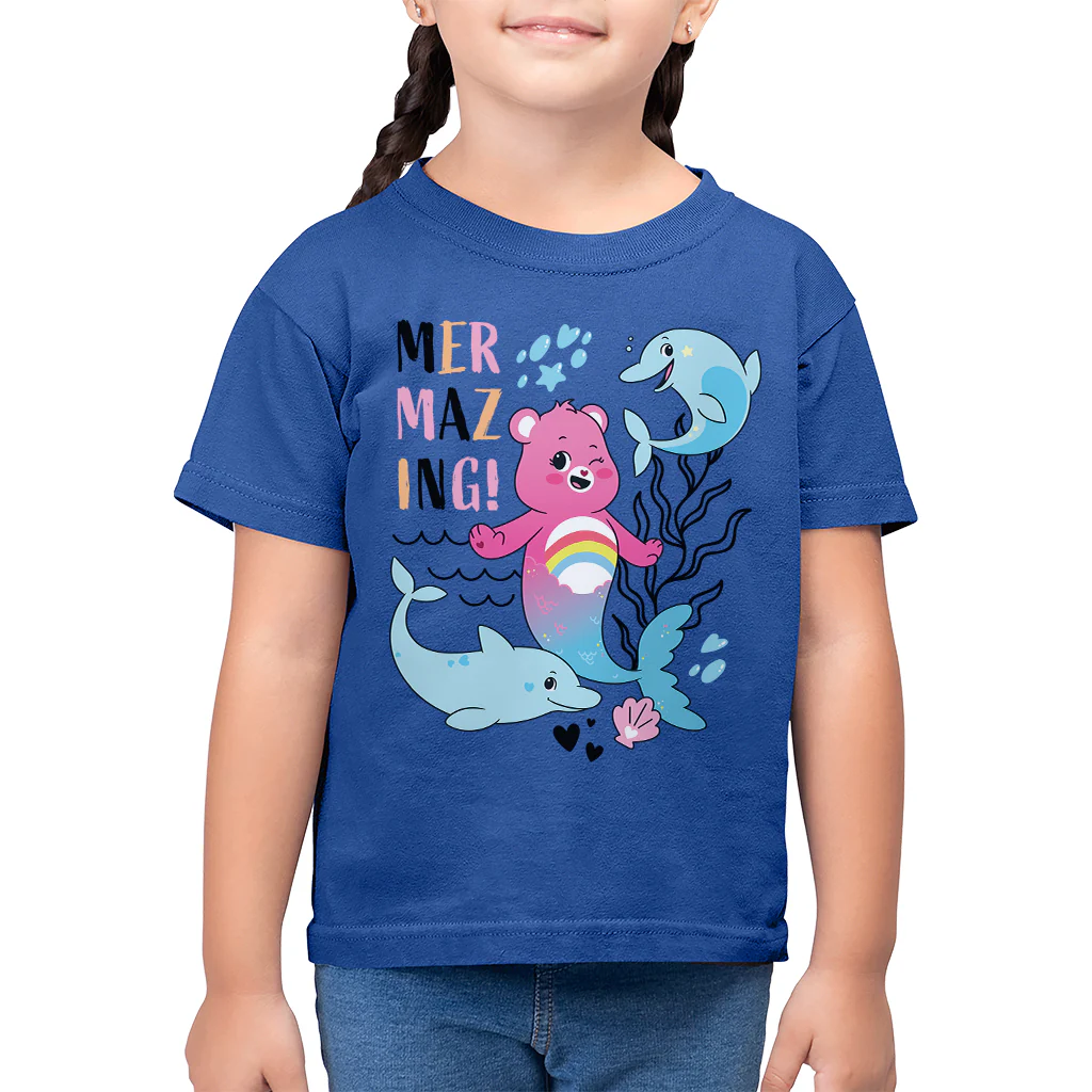 Unlock The Magic Cheer Bear Mermazing Kids T-Shirt - Image 7