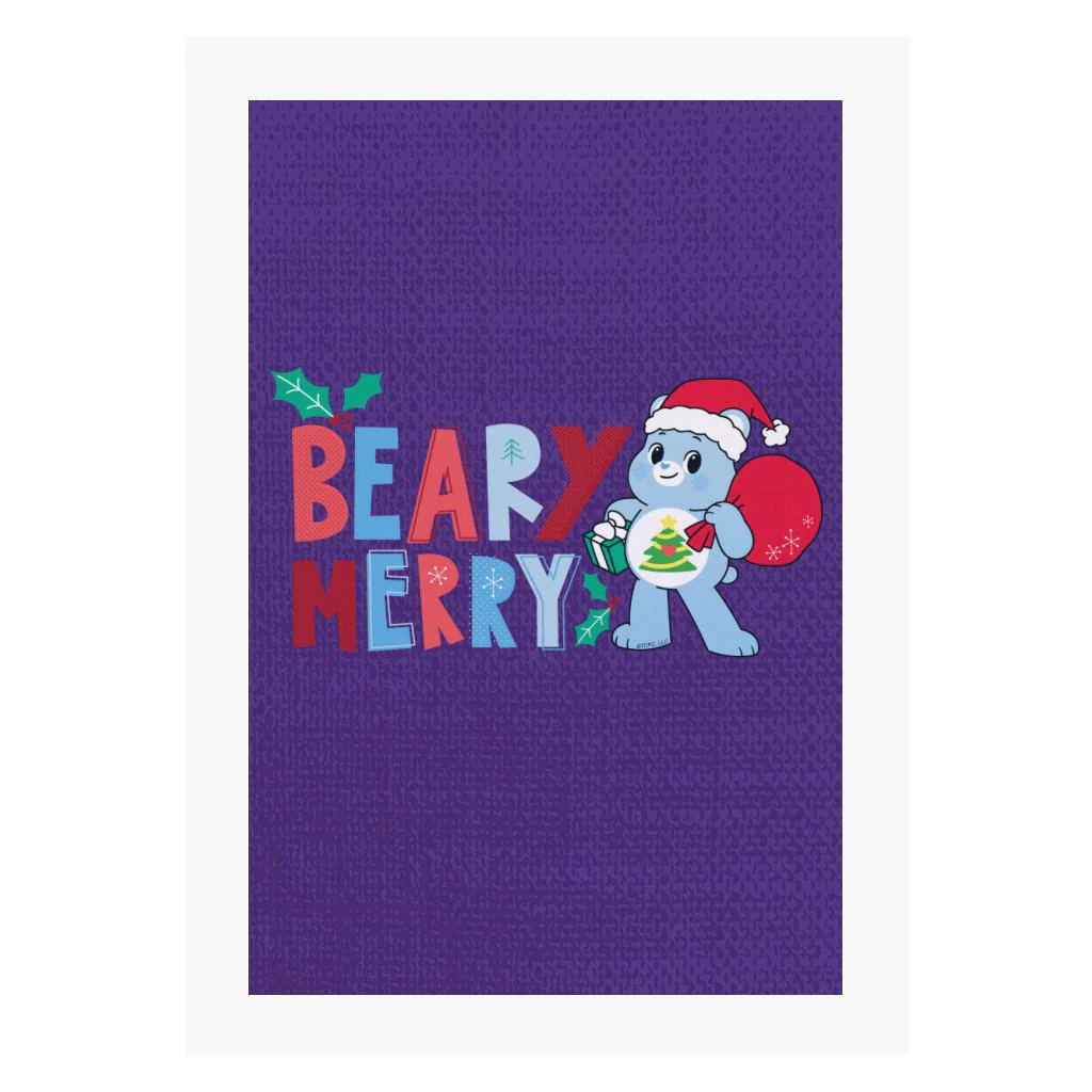 Unlock The Magic Christmas Beary Merry A4 Print
