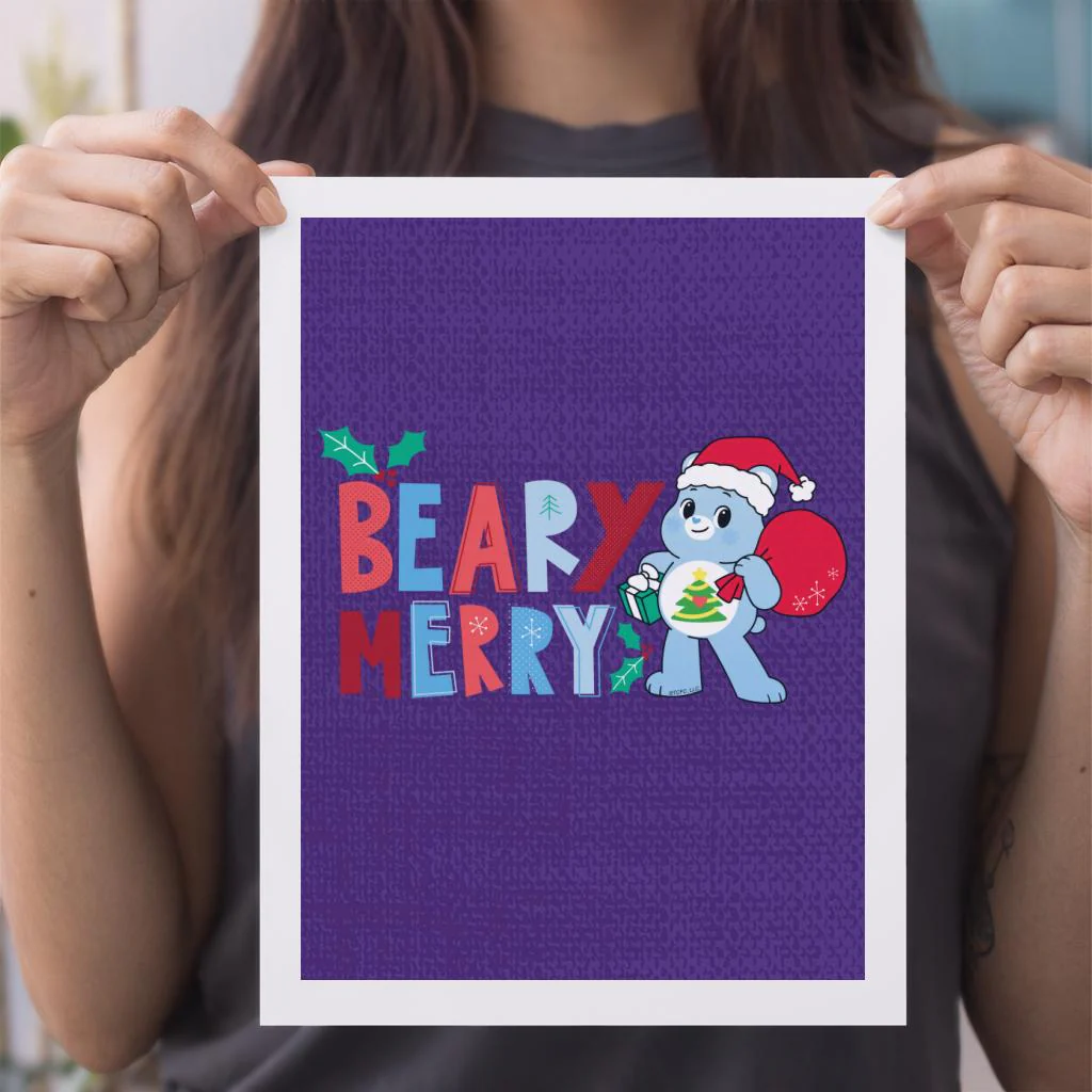 Unlock The Magic Christmas Beary Merry A4 Print - Image 3