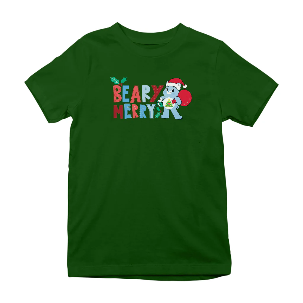 Care Bears Unlock The Magic Christmas Beary Merry Kids T-Shirt - Image 3