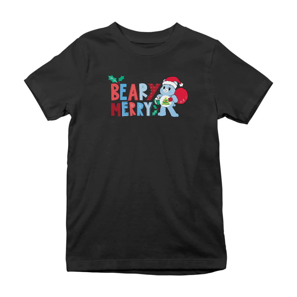 Care Bears Unlock The Magic Christmas Beary Merry Kids T-Shirt - Image 5