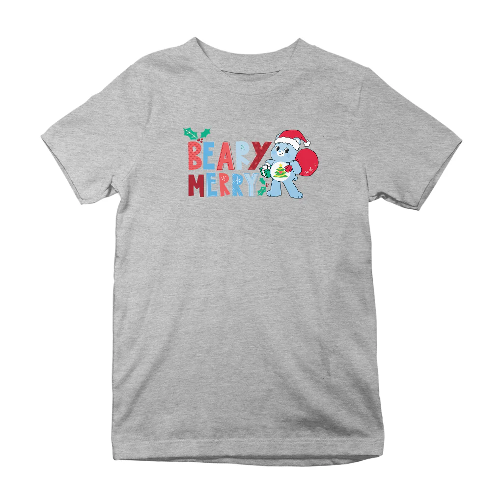 Care Bears Unlock The Magic Christmas Beary Merry Kids T-Shirt - Image 7