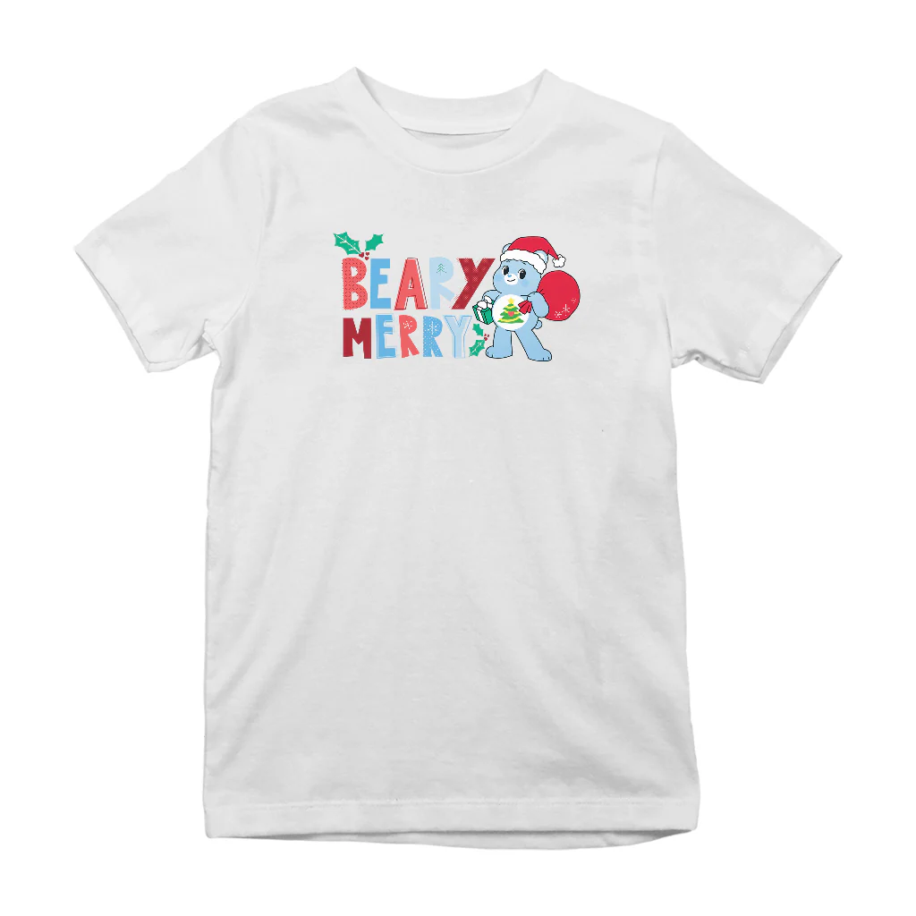 Care Bears Unlock The Magic Christmas Beary Merry Kids T-Shirt - Image 8