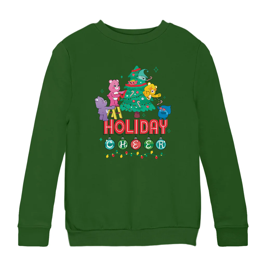 Care Bears Unlock The Magic Christmas Holiday Cheer Kids Sweatshirt - Image 7