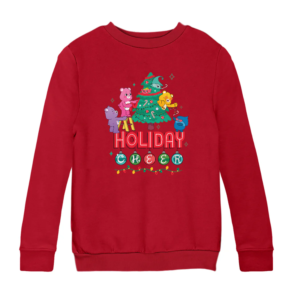Care Bears Unlock The Magic Christmas Holiday Cheer Kids Sweatshirt - Image 8