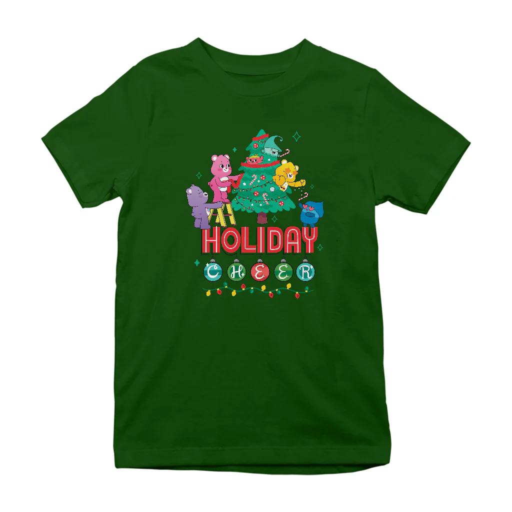 Care Bears Unlock The Magic Christmas Holiday Cheer Kids T-Shirt - Image 11