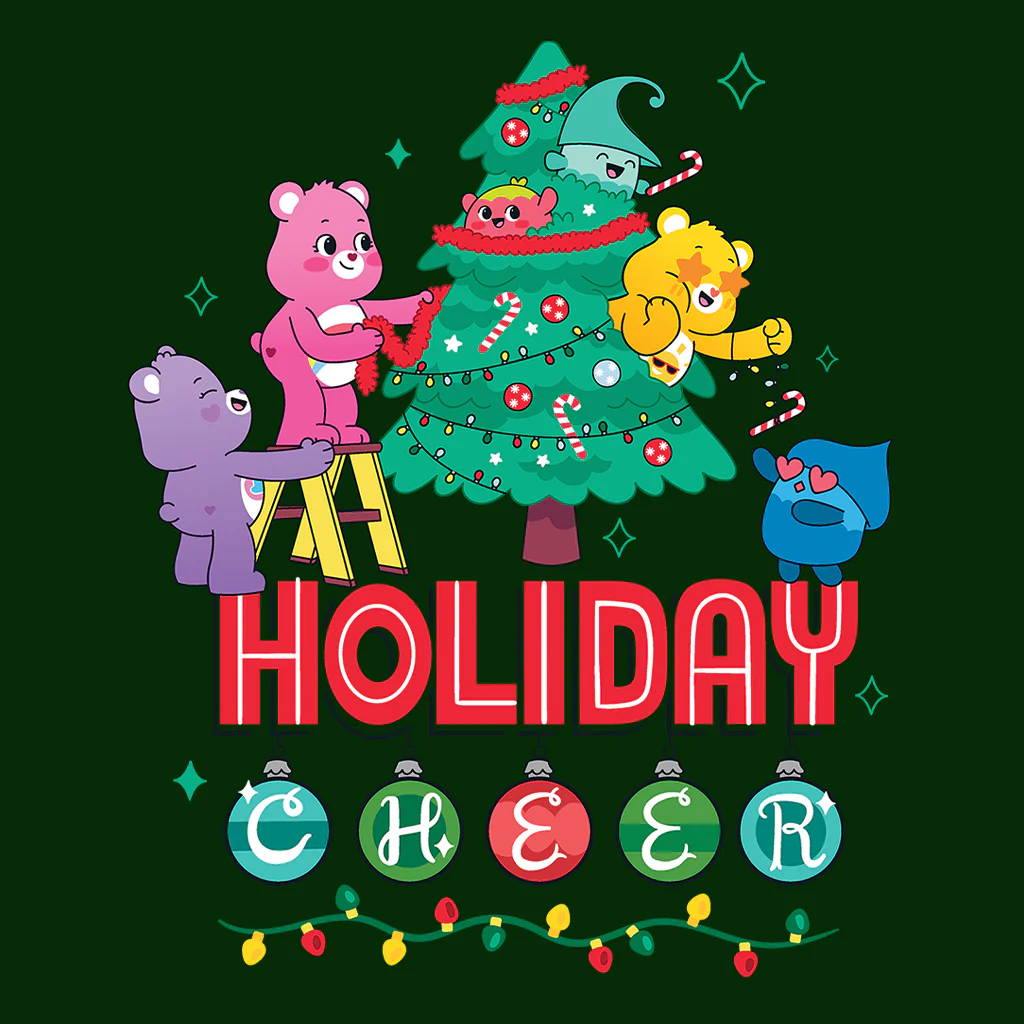 Care Bears Unlock The Magic Christmas Holiday Cheer Kids T-Shirt - Image 12