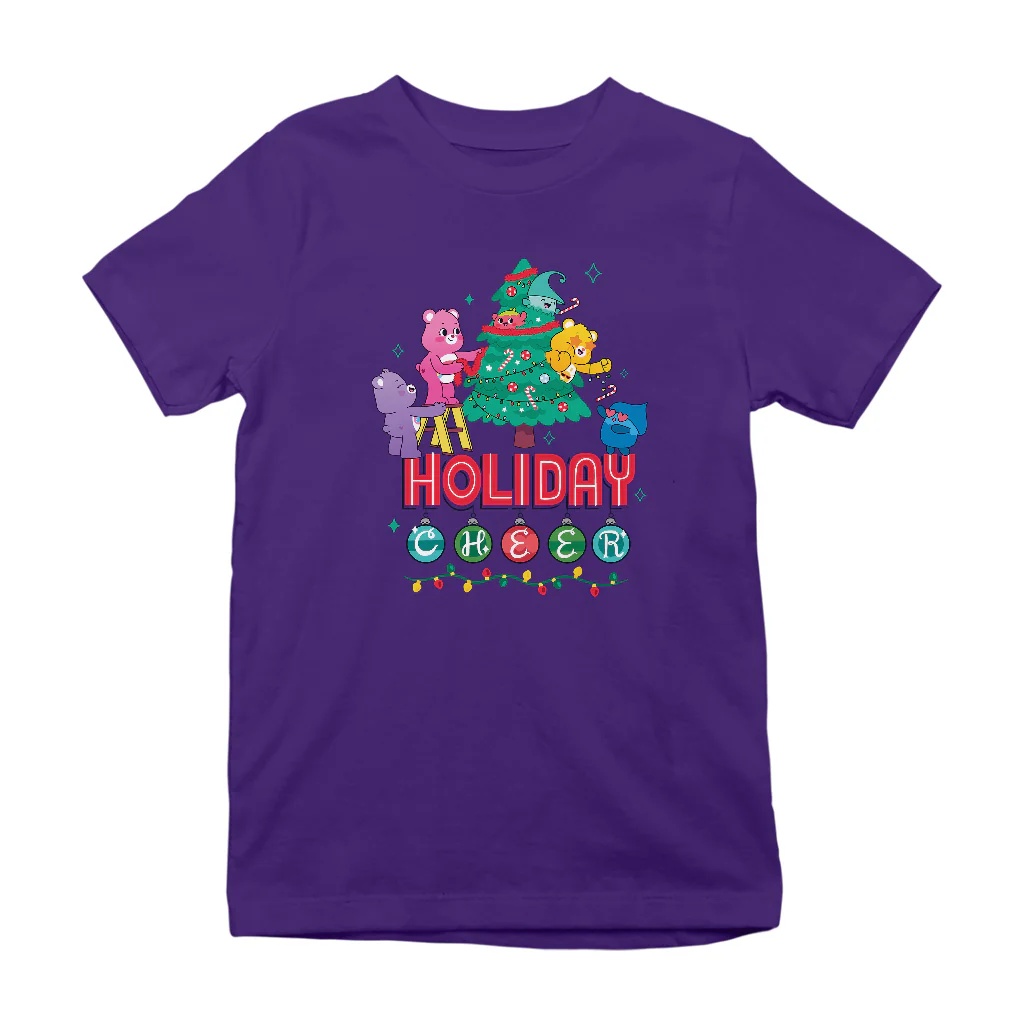 Care Bears Unlock The Magic Christmas Holiday Cheer Kids T-Shirt - Image 7