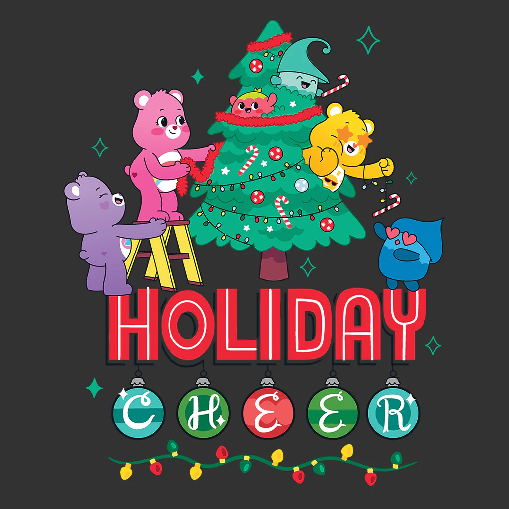 Care Bears Unlock The Magic Christmas Holiday Cheer Men's T-Shirt - Image 4