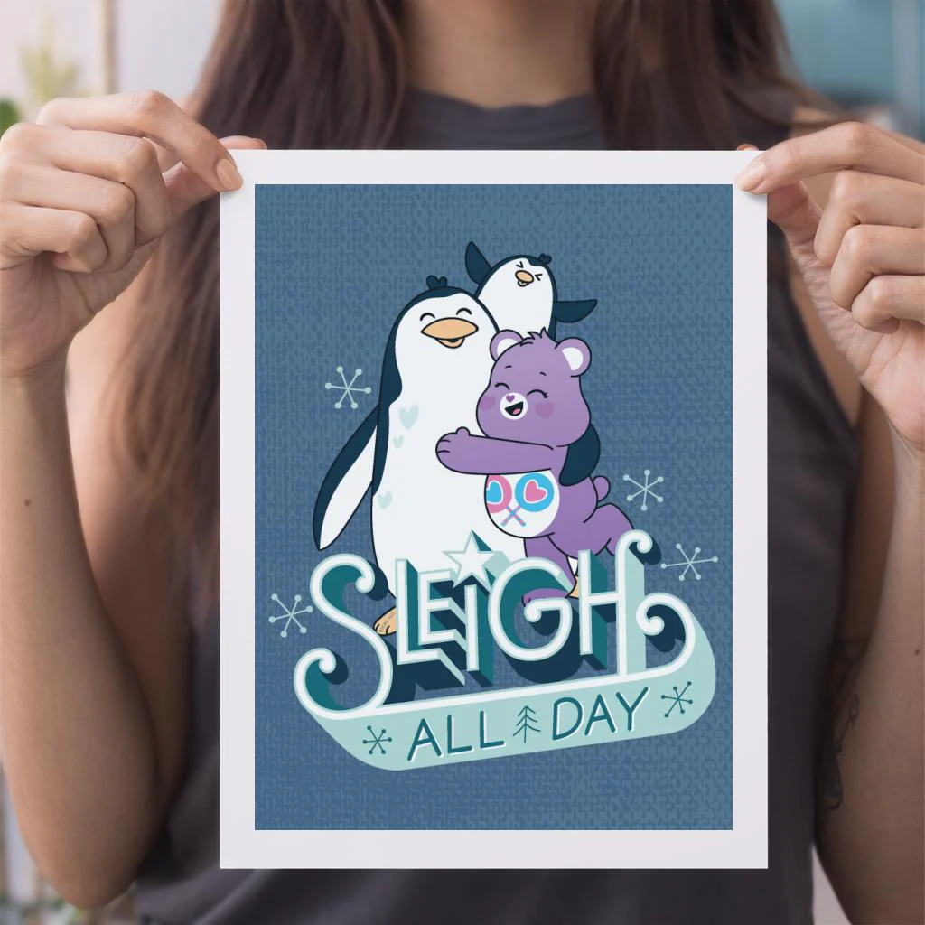 Unlock The Magic Christmas Sleigh All Day A4 Print - Image 3