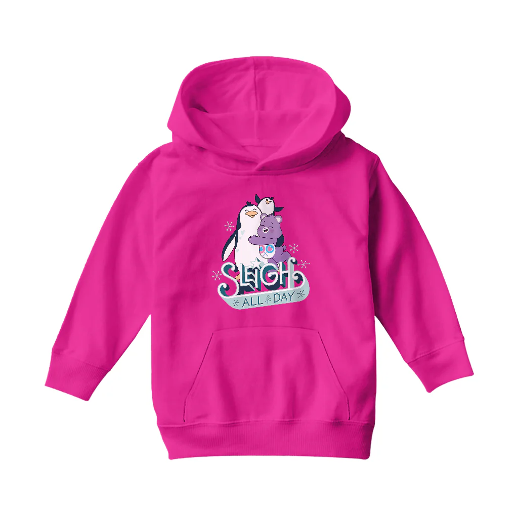 Care Bears Unlock The Magic Christmas Sleigh All Day Kids Hooded Sweatshirt - Image 11