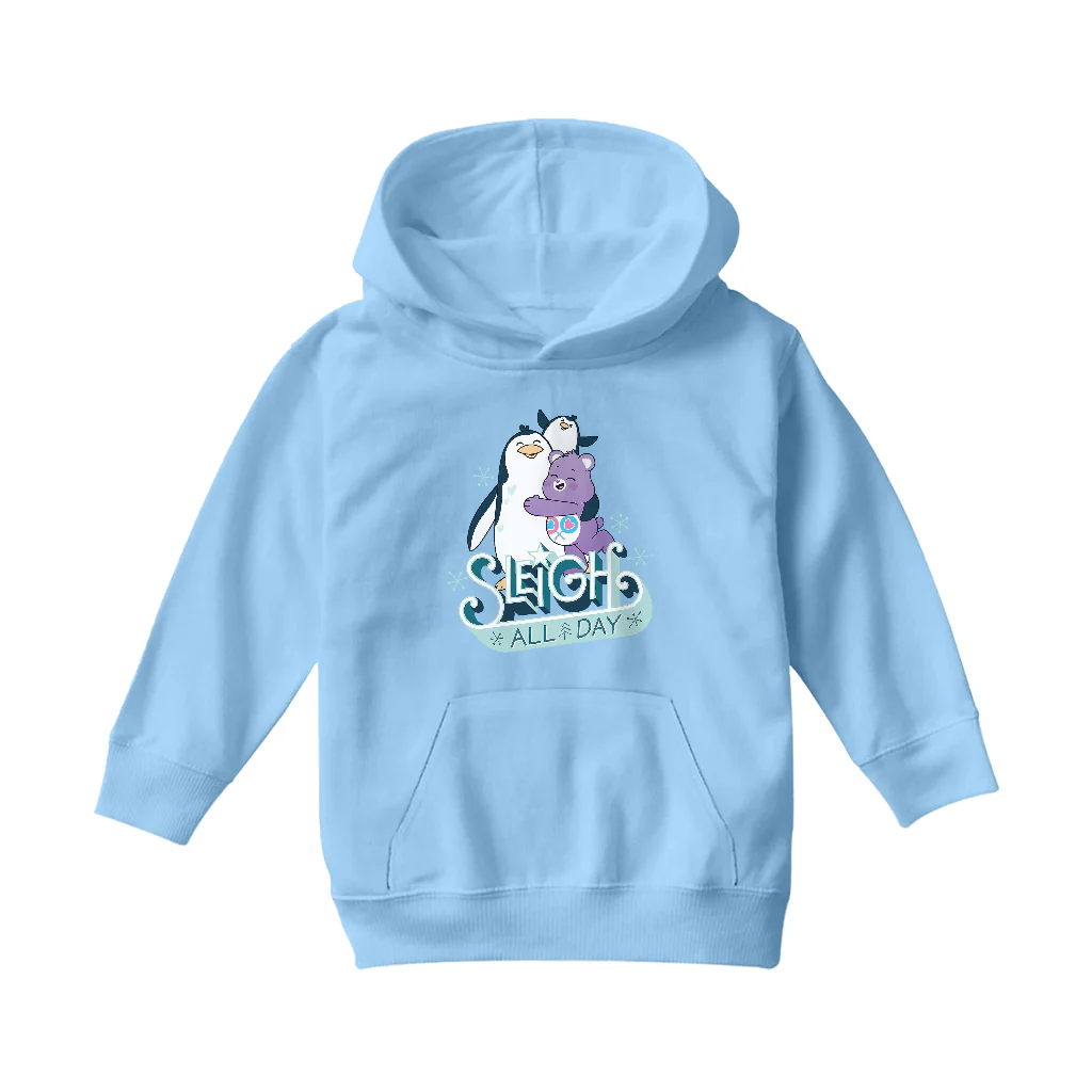 Care Bears Unlock The Magic Christmas Sleigh All Day Kids Hooded Sweatshirt - Image 5