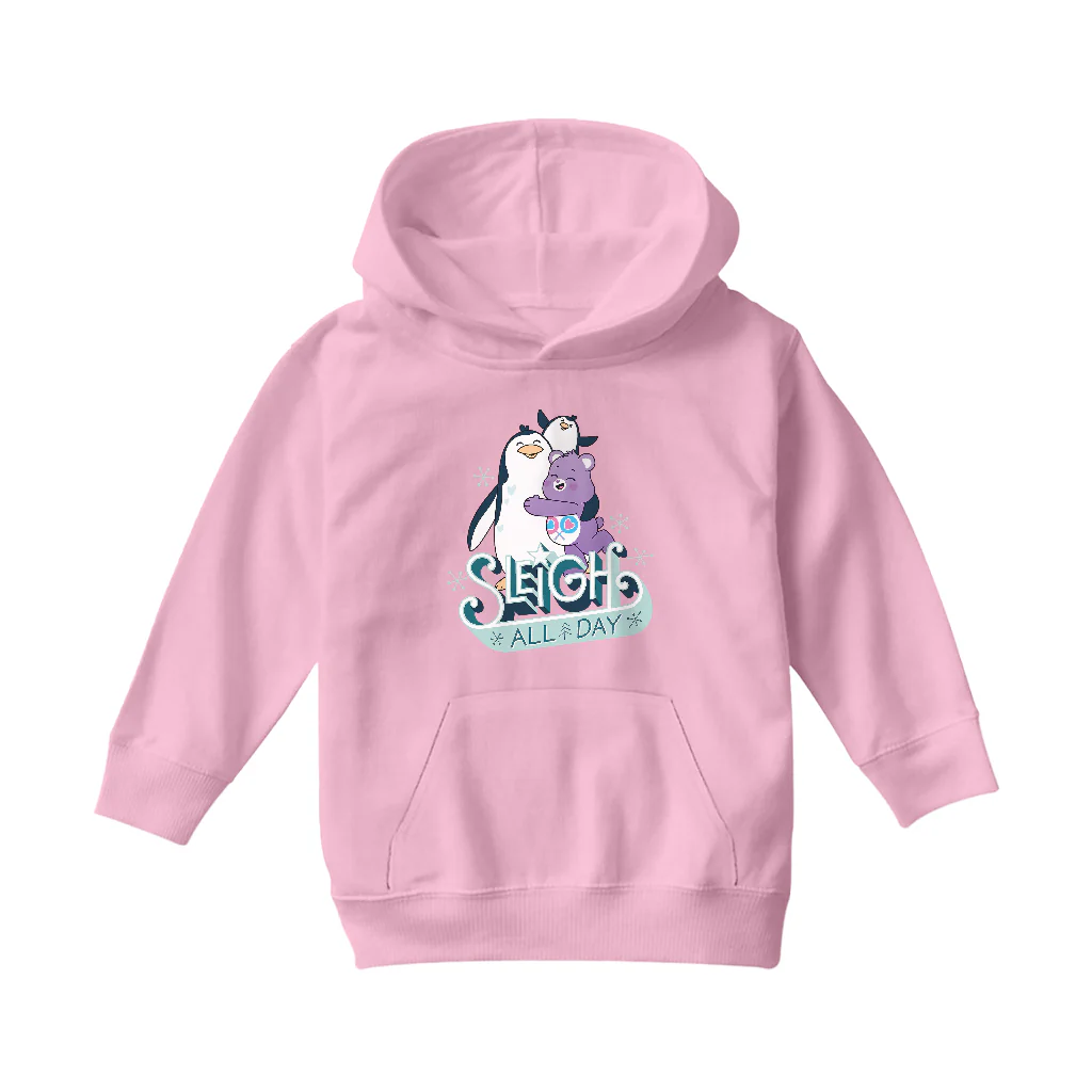 Care Bears Unlock The Magic Christmas Sleigh All Day Kids Hooded Sweatshirt - Image 9