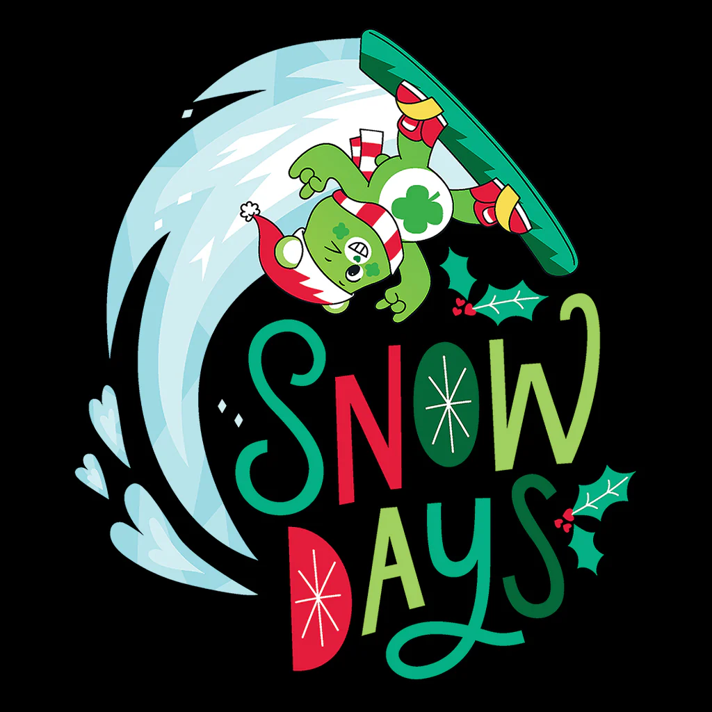 Care Bears Unlock The Magic Christmas Snow Days Kids T-Shirt - Image 6