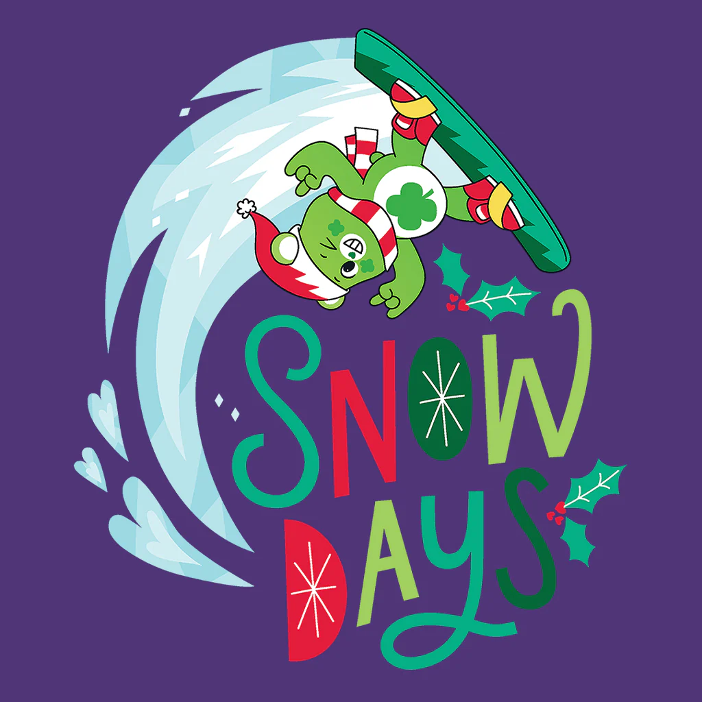 Care Bears Unlock The Magic Christmas Snow Days Kids T-Shirt - Image 9