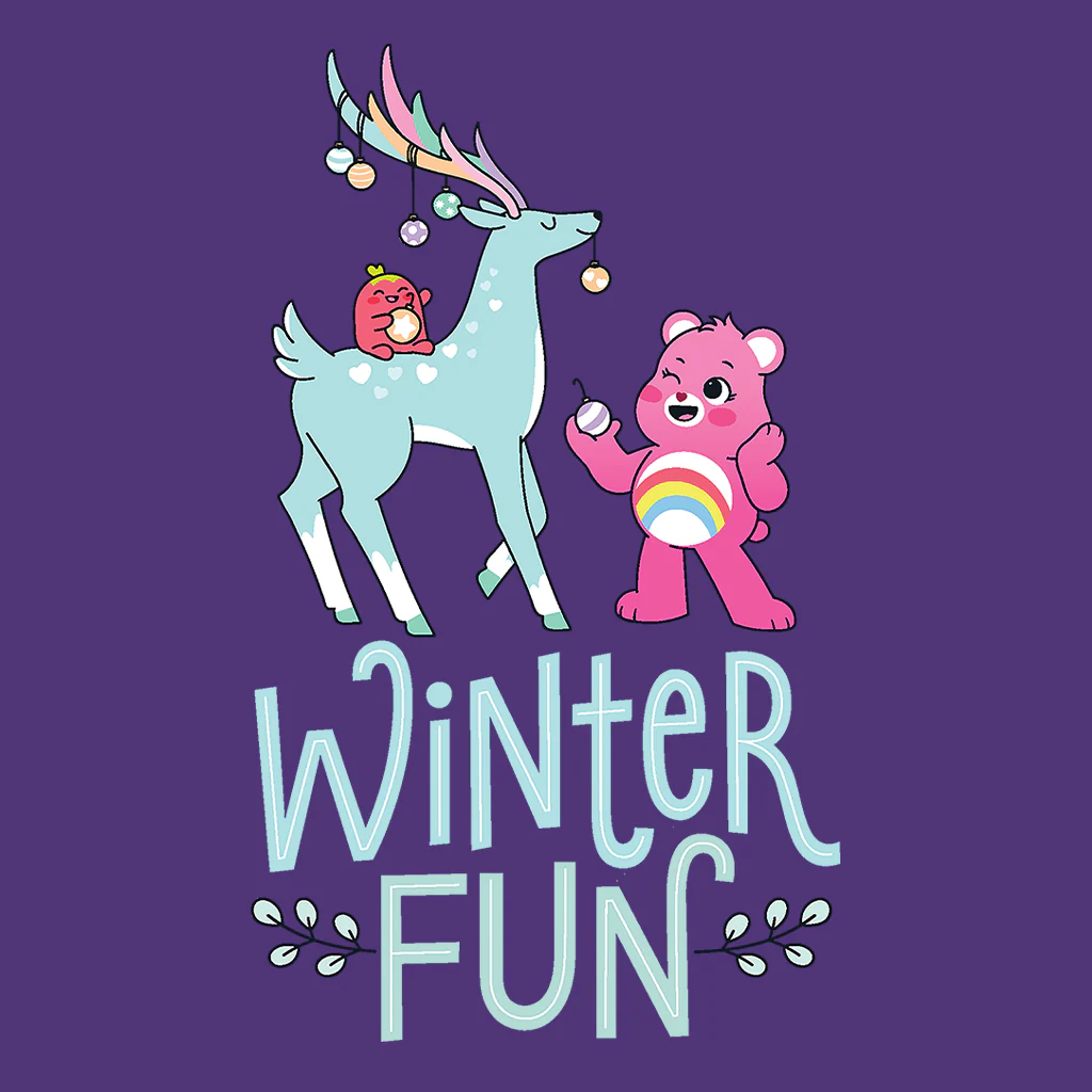 Care Bears Unlock The Magic Christmas Winter Fun Kids Sweatshirt - Image 4