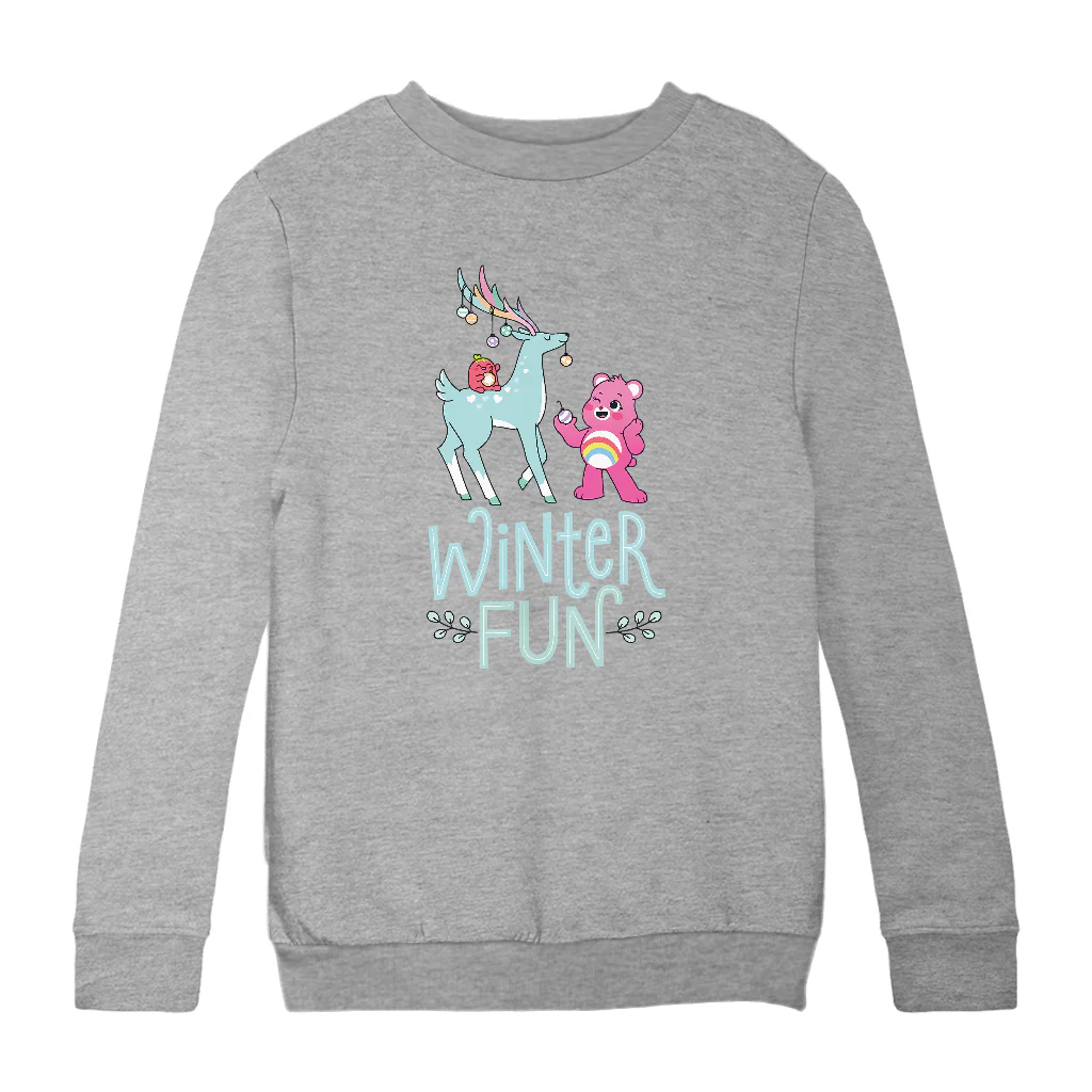 Care Bears Unlock The Magic Christmas Winter Fun Kids Sweatshirt - Image 8