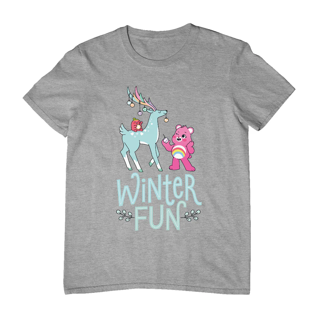 Care Bears Unlock The Magic Christmas Winter Fun Men's T-Shirt - Image 5