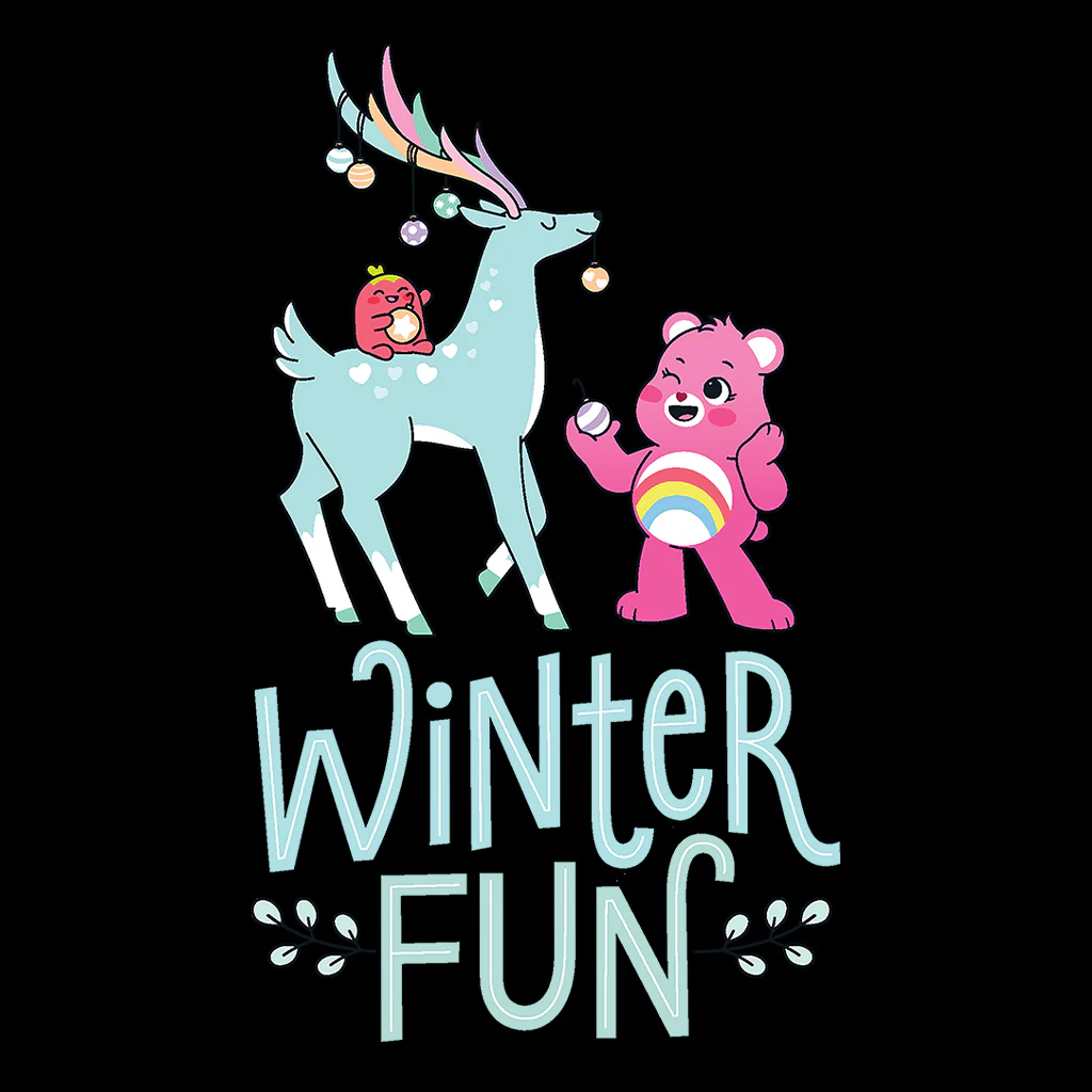 Care Bears Unlock The Magic Christmas Winter Fun Women's T-Shirt - Image 4
