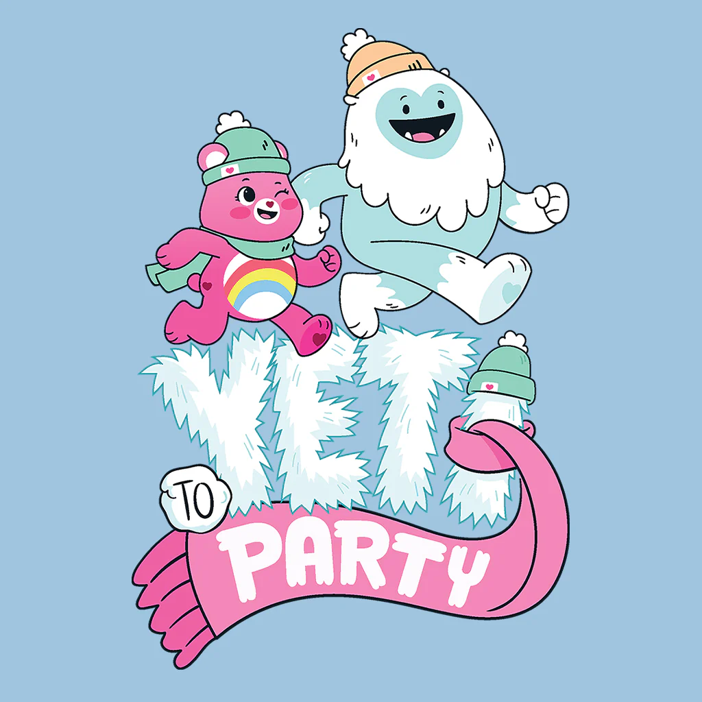 Care Bears Unlock The Magic Christmas Yeti Party Kids T-Shirt - Image 10