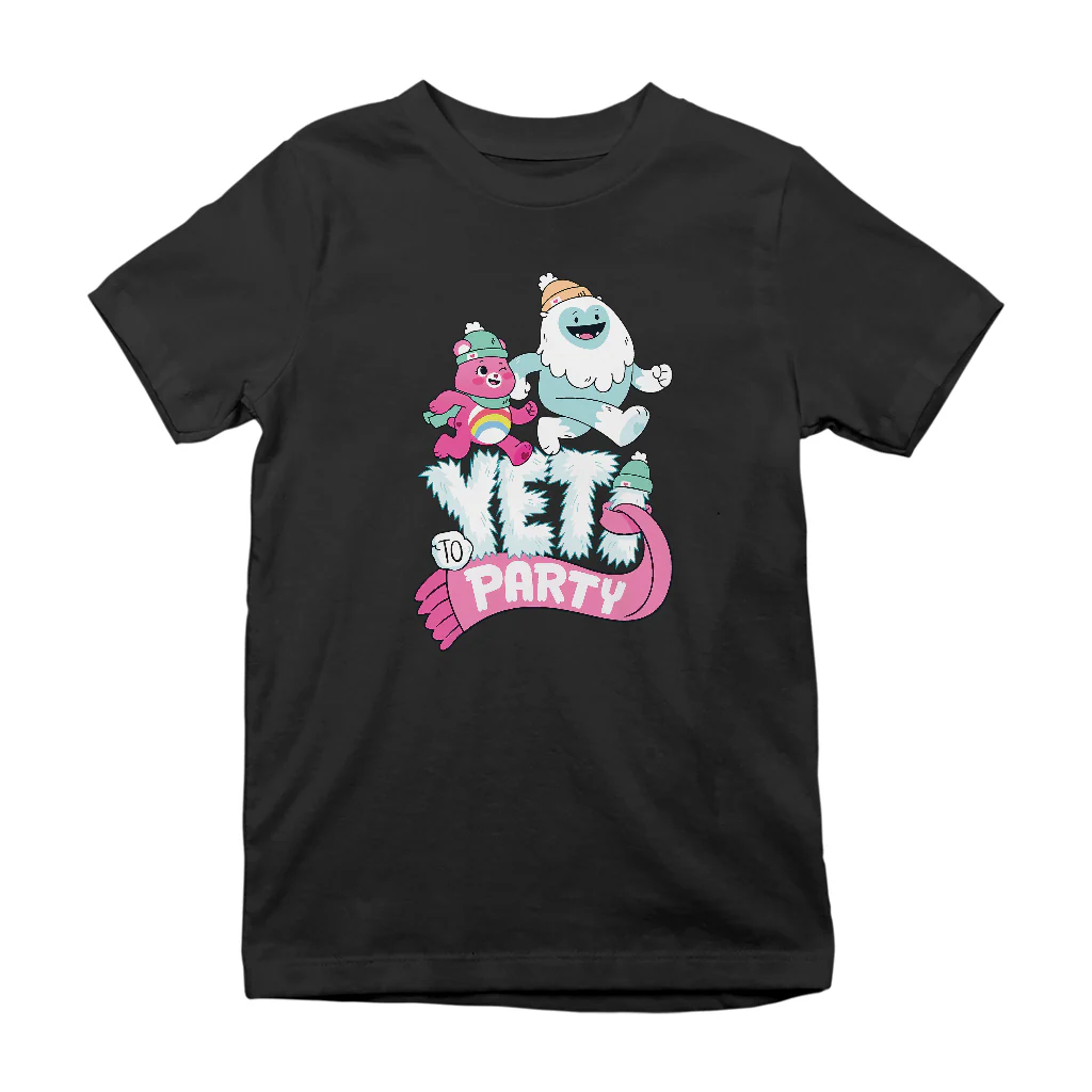 Care Bears Unlock The Magic Christmas Yeti Party Kids T-Shirt - Image 5