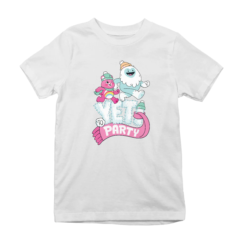 Care Bears Unlock The Magic Christmas Yeti Party Kids T-Shirt - Image 7