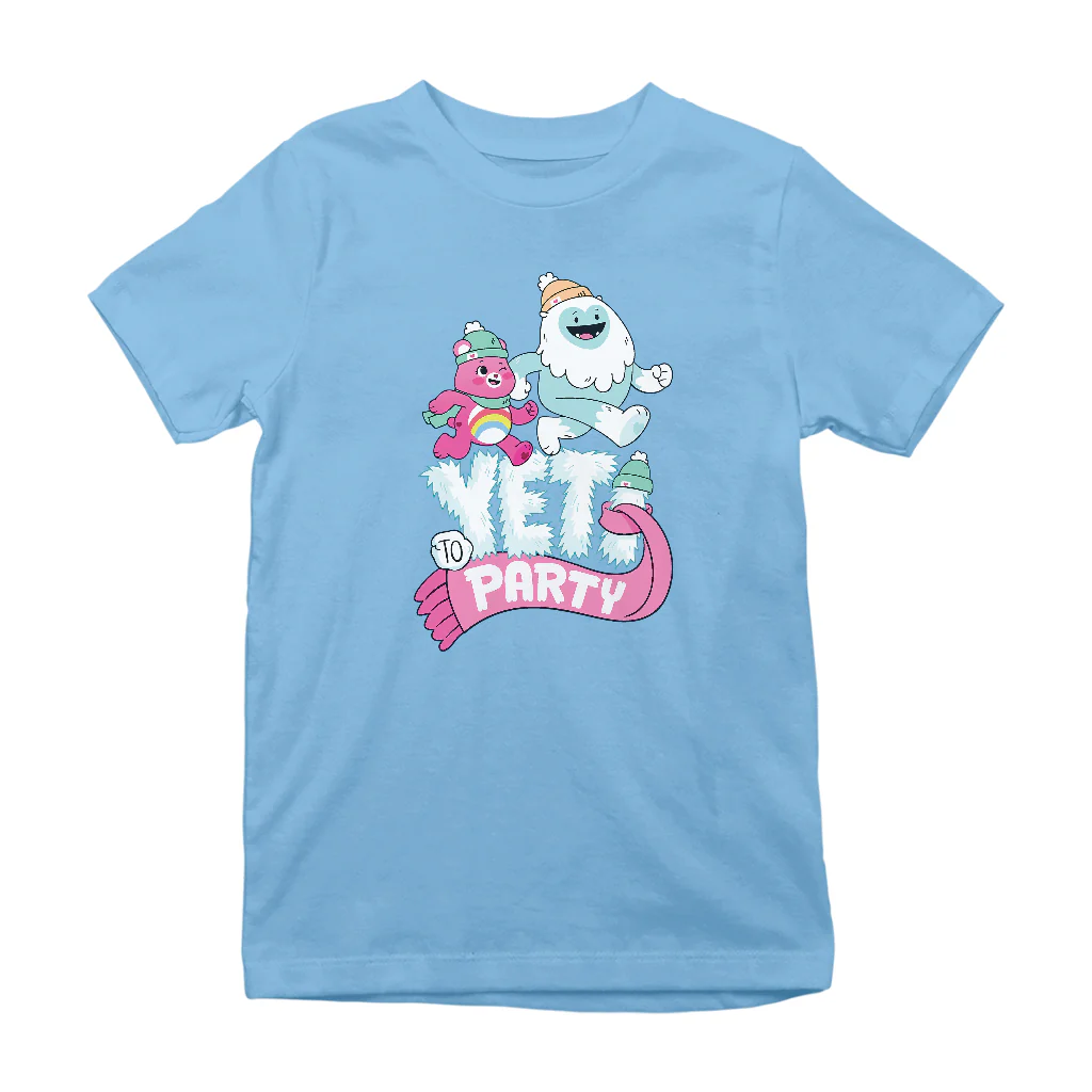 Care Bears Unlock The Magic Christmas Yeti Party Kids T-Shirt - Image 9