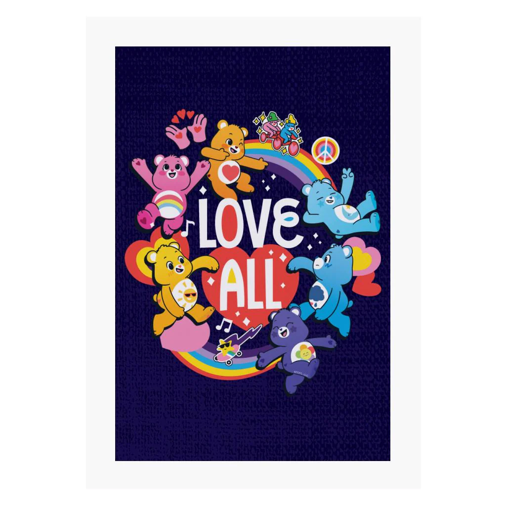 Unlock The Magic Love All White Text A4 Print - Image 4