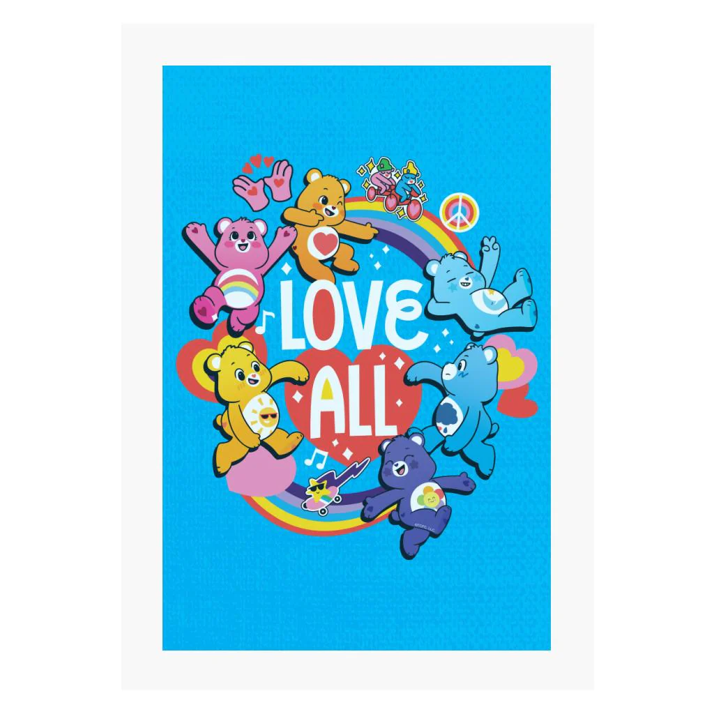 Unlock The Magic Love All White Text A4 Print - Image 5