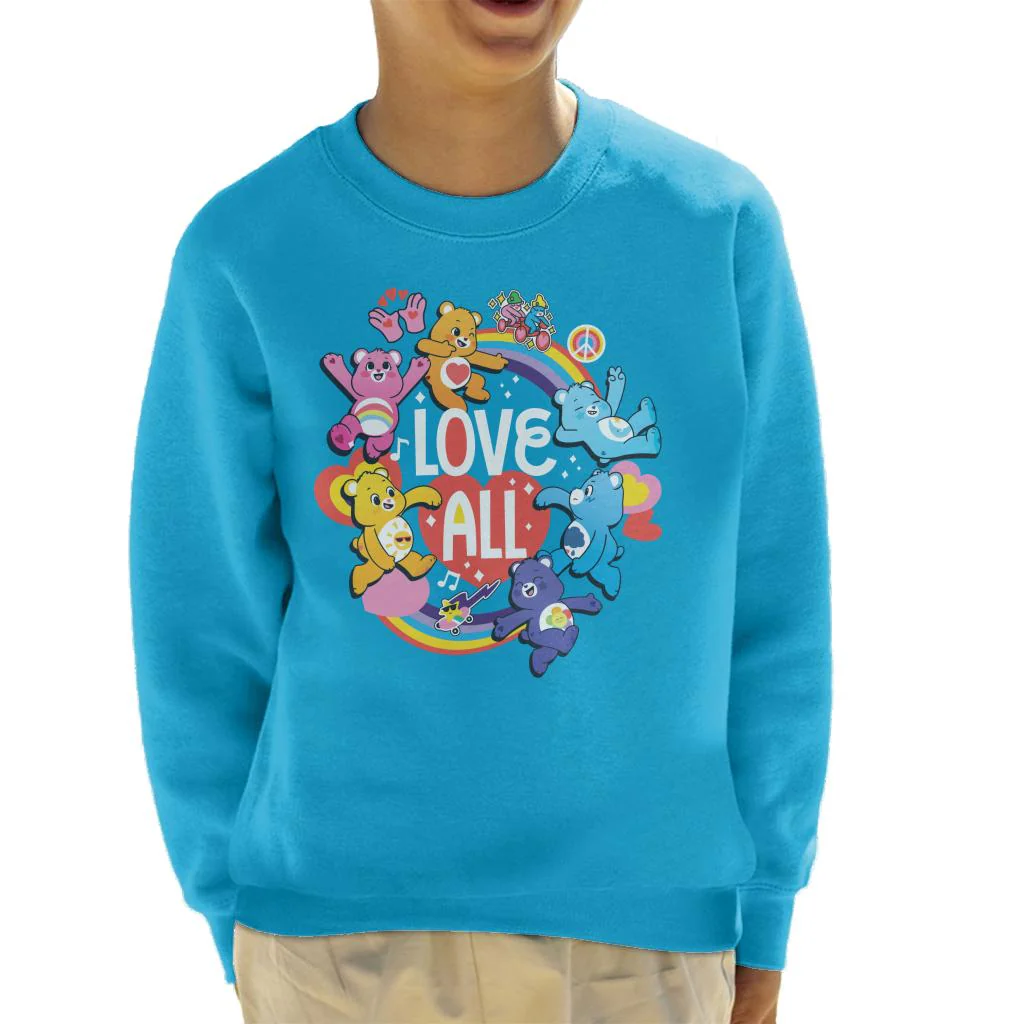 Unlock The Magic Love All White Text Kids Sweatshirt - Image 4