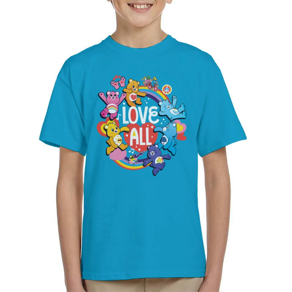 Unlock The Magic Love All White Text Kids T-Shirt - Image 4