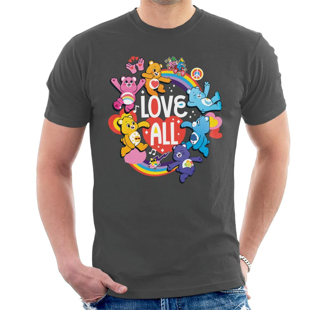 Unlock The Magic Love All White Text Men's T-Shirt - Image 3