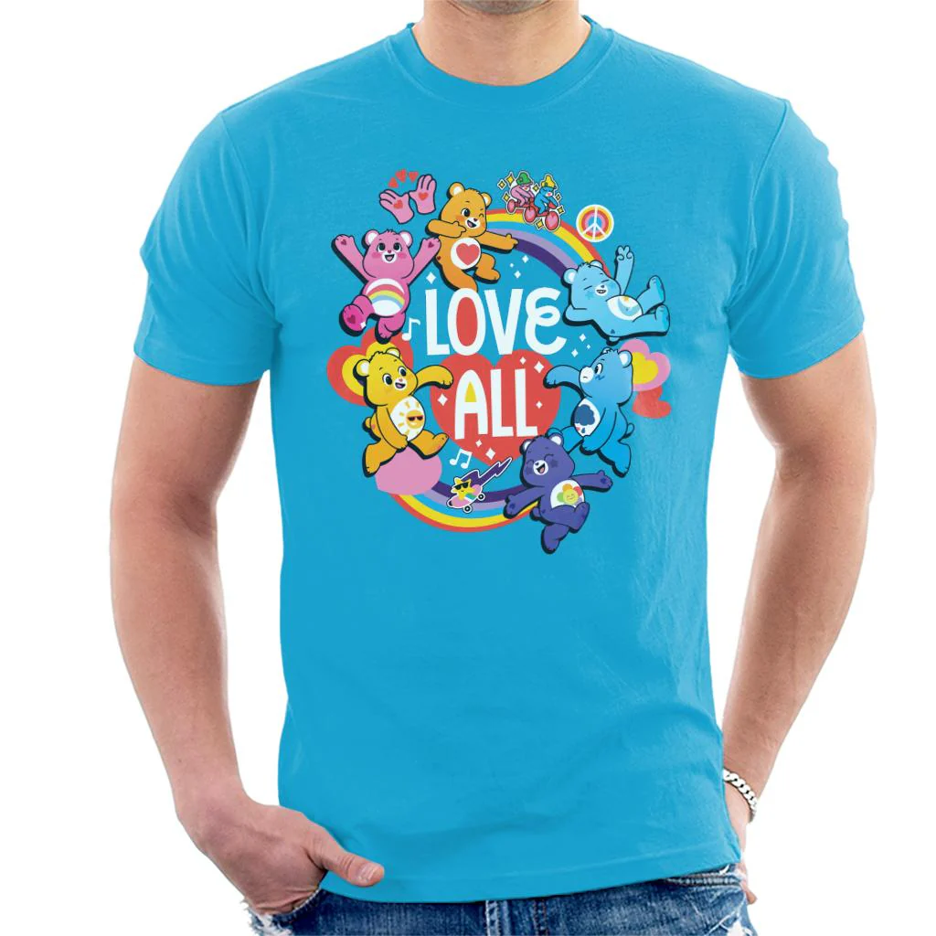 Unlock The Magic Love All White Text Men's T-Shirt - Image 4