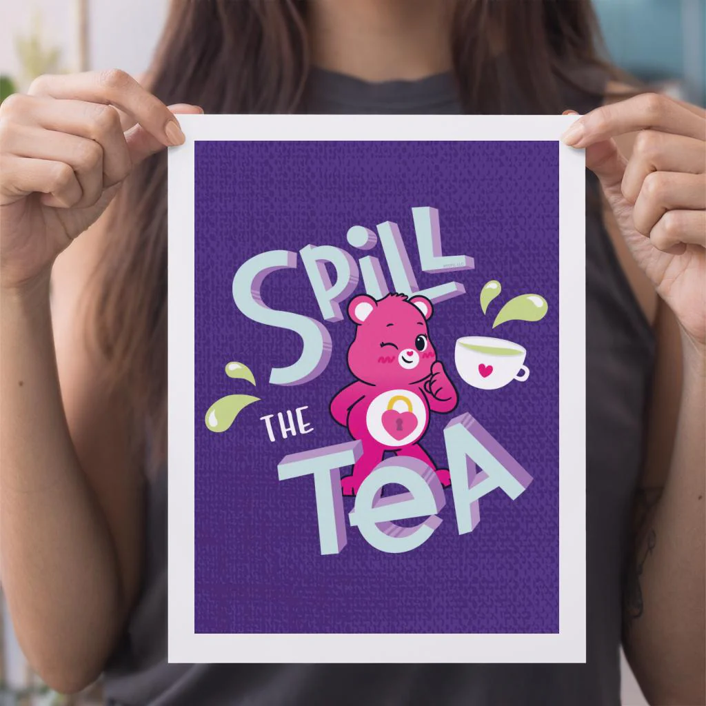 Unlock The Magic Spill The Tea A4 Print - Image 3
