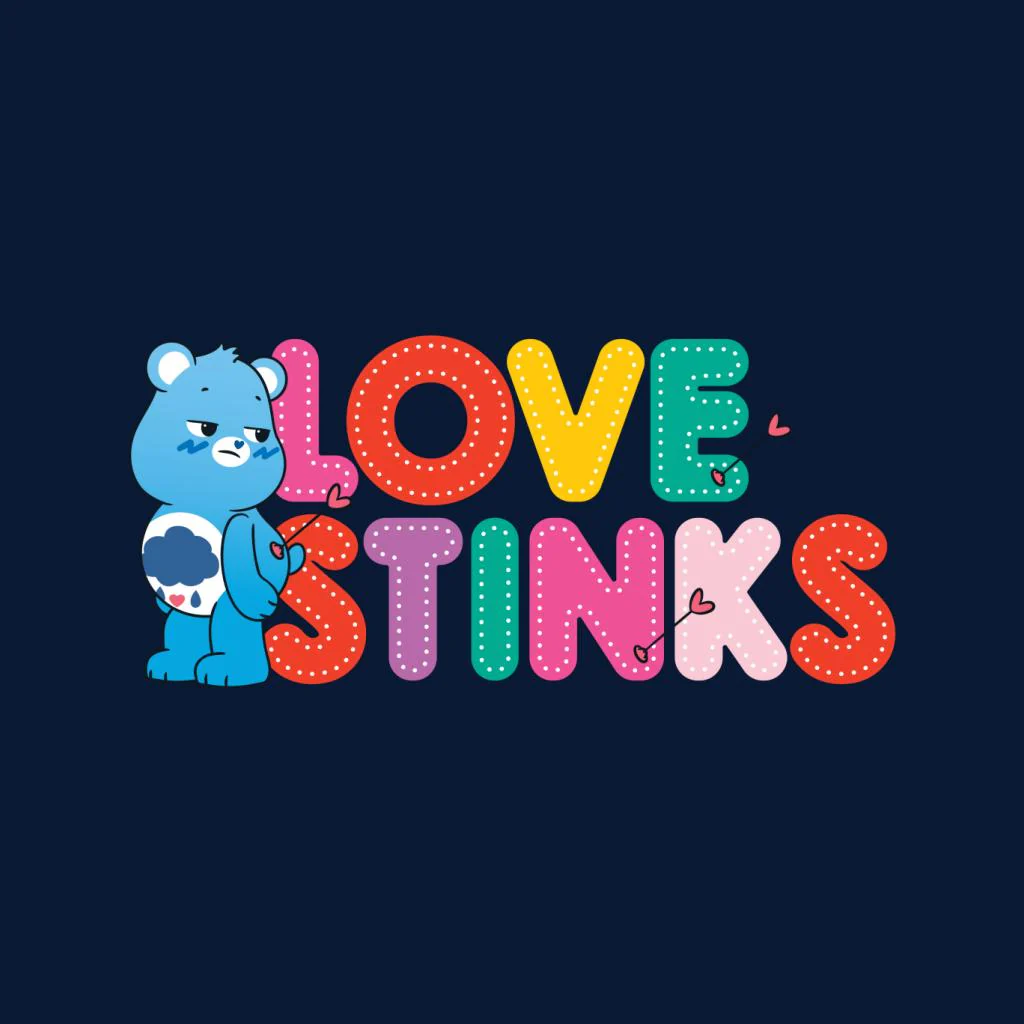 Unlock The Magic Grumpy Bear Love Stinks Men's T-Shirt - Image 2