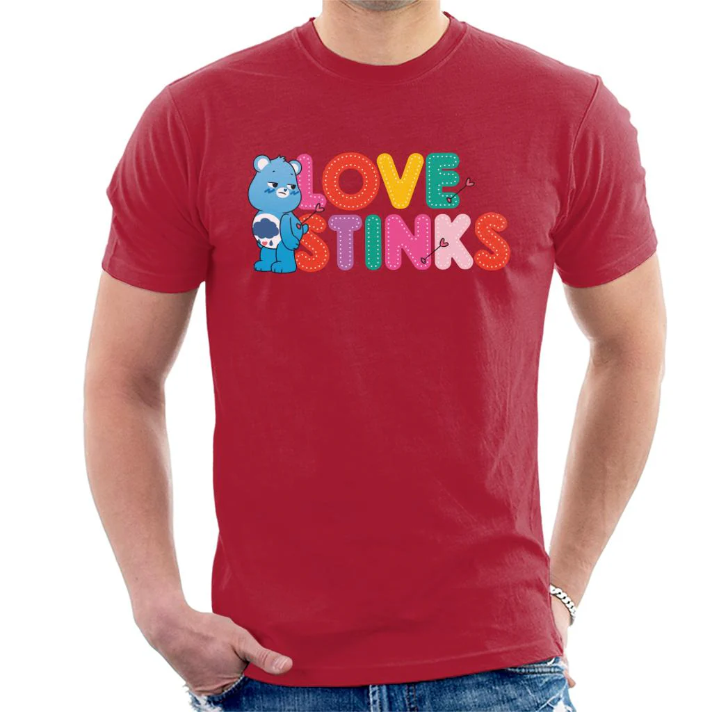 Unlock The Magic Grumpy Bear Love Stinks Men's T-Shirt - Image 5