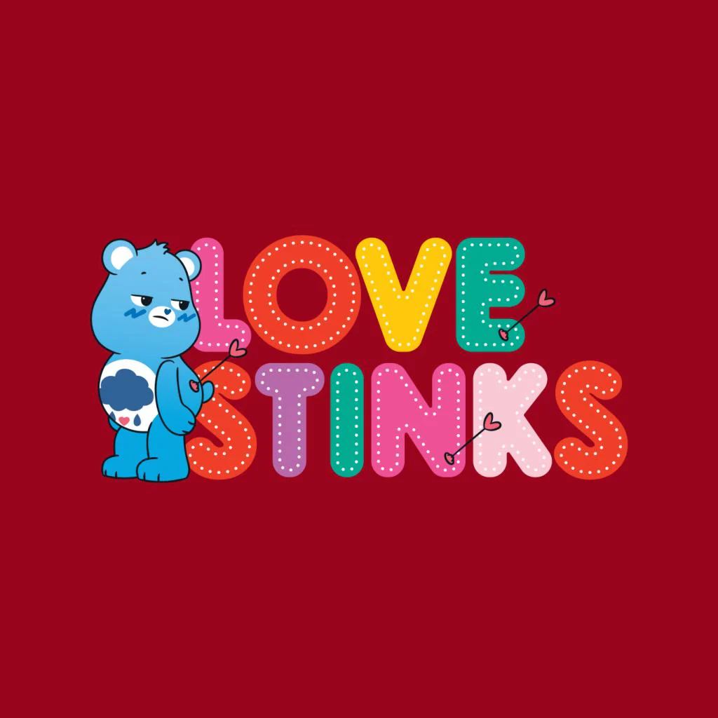Unlock The Magic Grumpy Bear Love Stinks Men's T-Shirt - Image 6