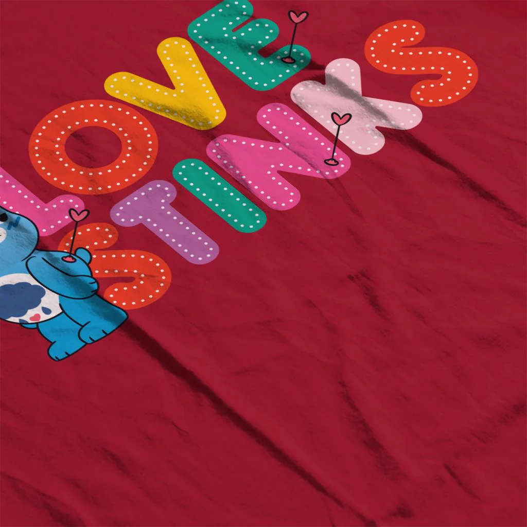 Unlock The Magic Grumpy Bear Love Stinks Men's T-Shirt - Image 8