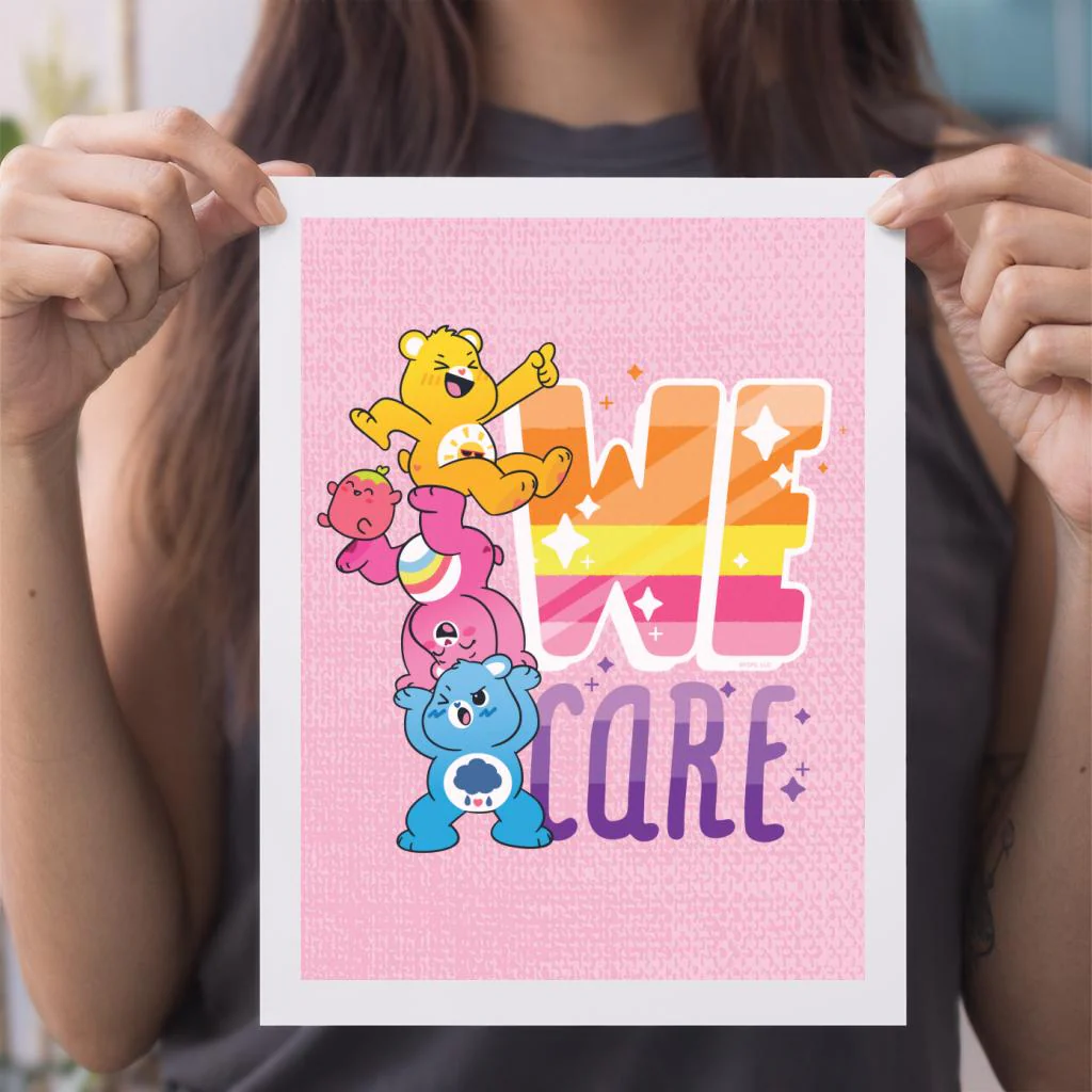 Unlock The Magic We Care White Border A4 Print - Image 3