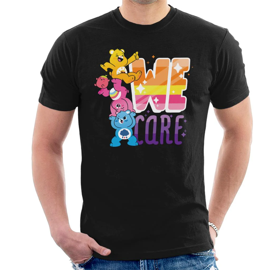 Unlock The Magic We Care White Border Men's T-Shirt
