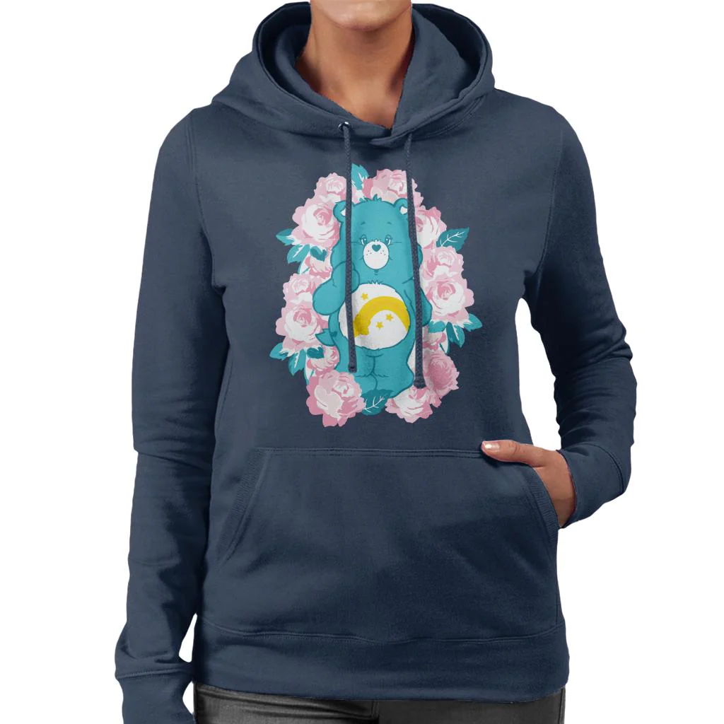 Wish Bear Pink Flowers Women's Hooded Sweatshirt - Image 3