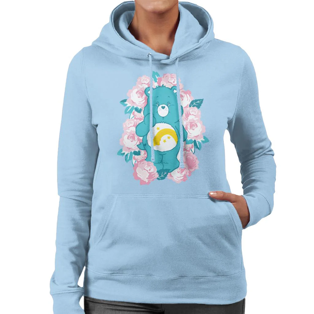Wish Bear Pink Flowers Women's Hooded Sweatshirt - Image 4