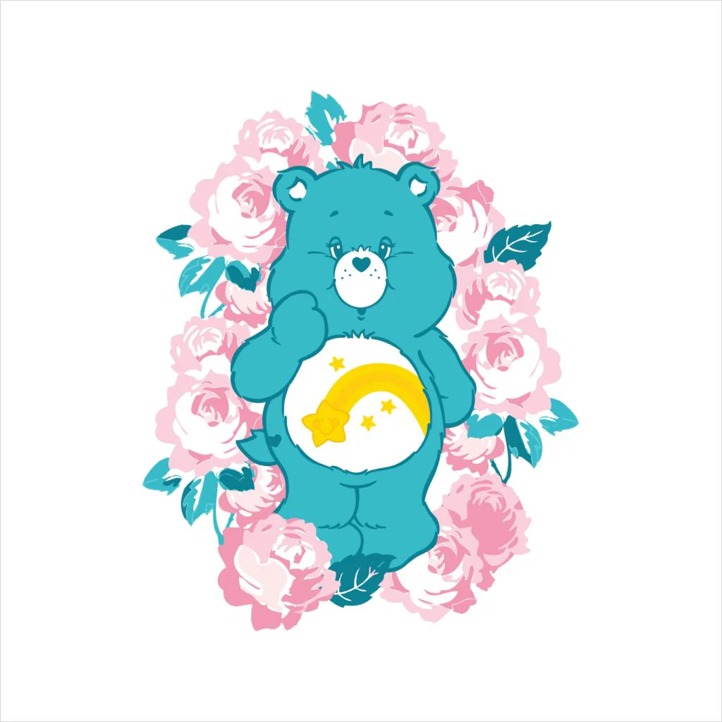 Wish Bear Pink Flowers Women's Sweatshirt - Image 3