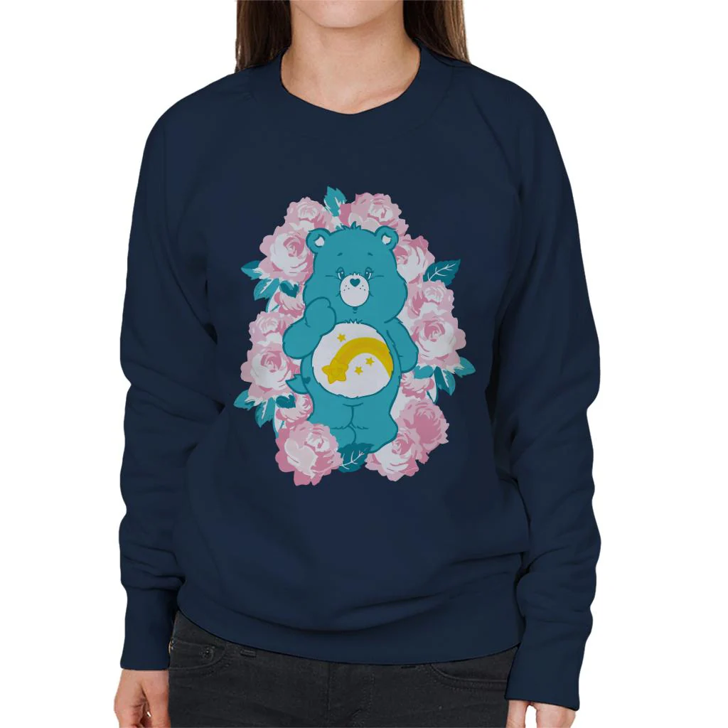 Wish Bear Pink Flowers Women's Sweatshirt - Image 4