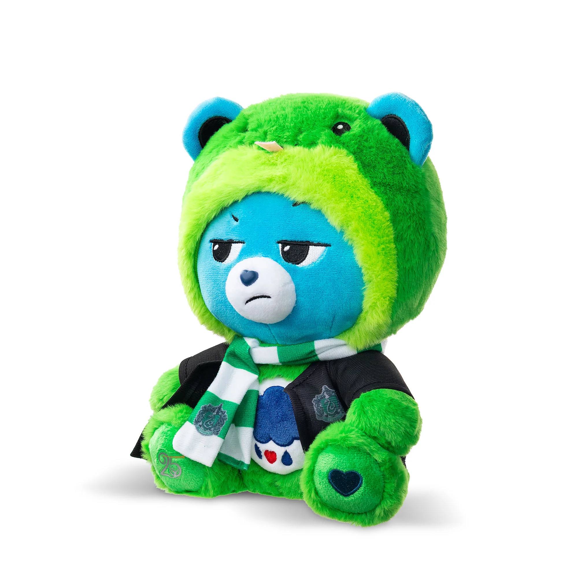 Care Bears x Harry Potter Magic Hoodie Mascot Grumpy Bear x Slytherin 30cm Plush - Image 3